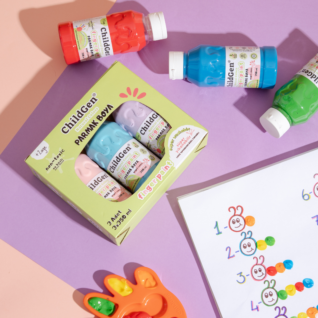 ChildGen Washable Finger Paint Pastel Set