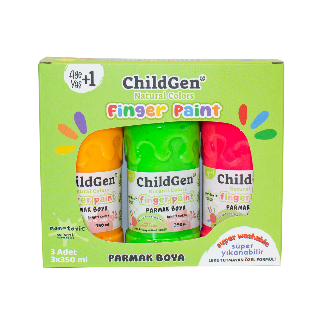 ChildGen Washable Finger Paint Neon Set