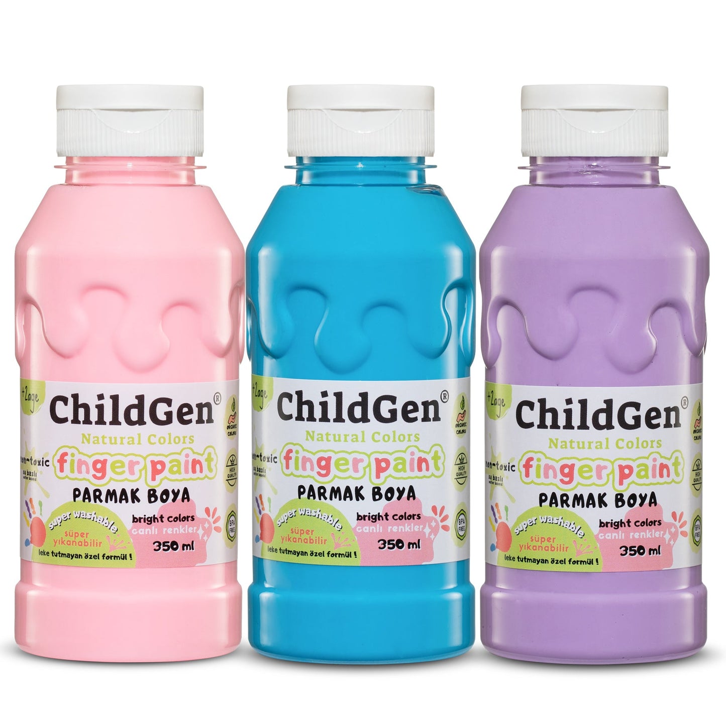 ChildGen Washable Finger Paint Pastel Set