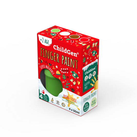 ChildGen Washable Finger Paint - Christmas Set