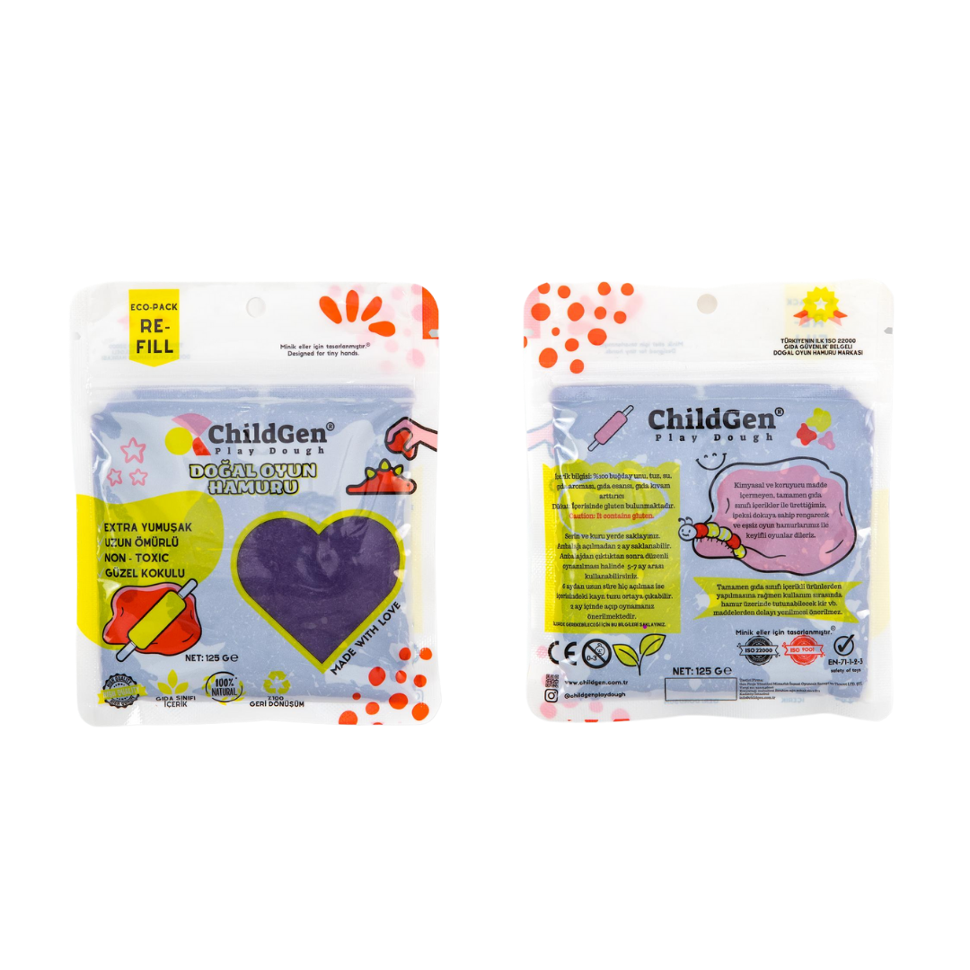 ChildGen Natural Playdough - Eco Refill Pack 125gr