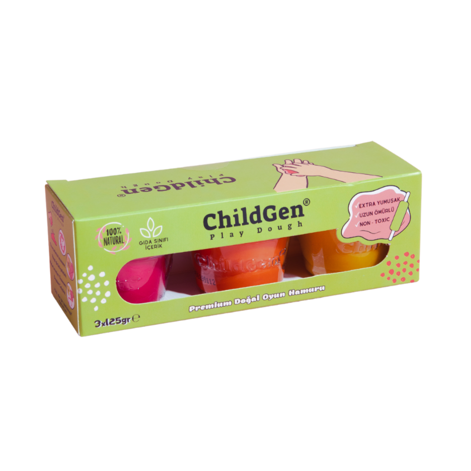 ChildGen Natural Playdough - Trio