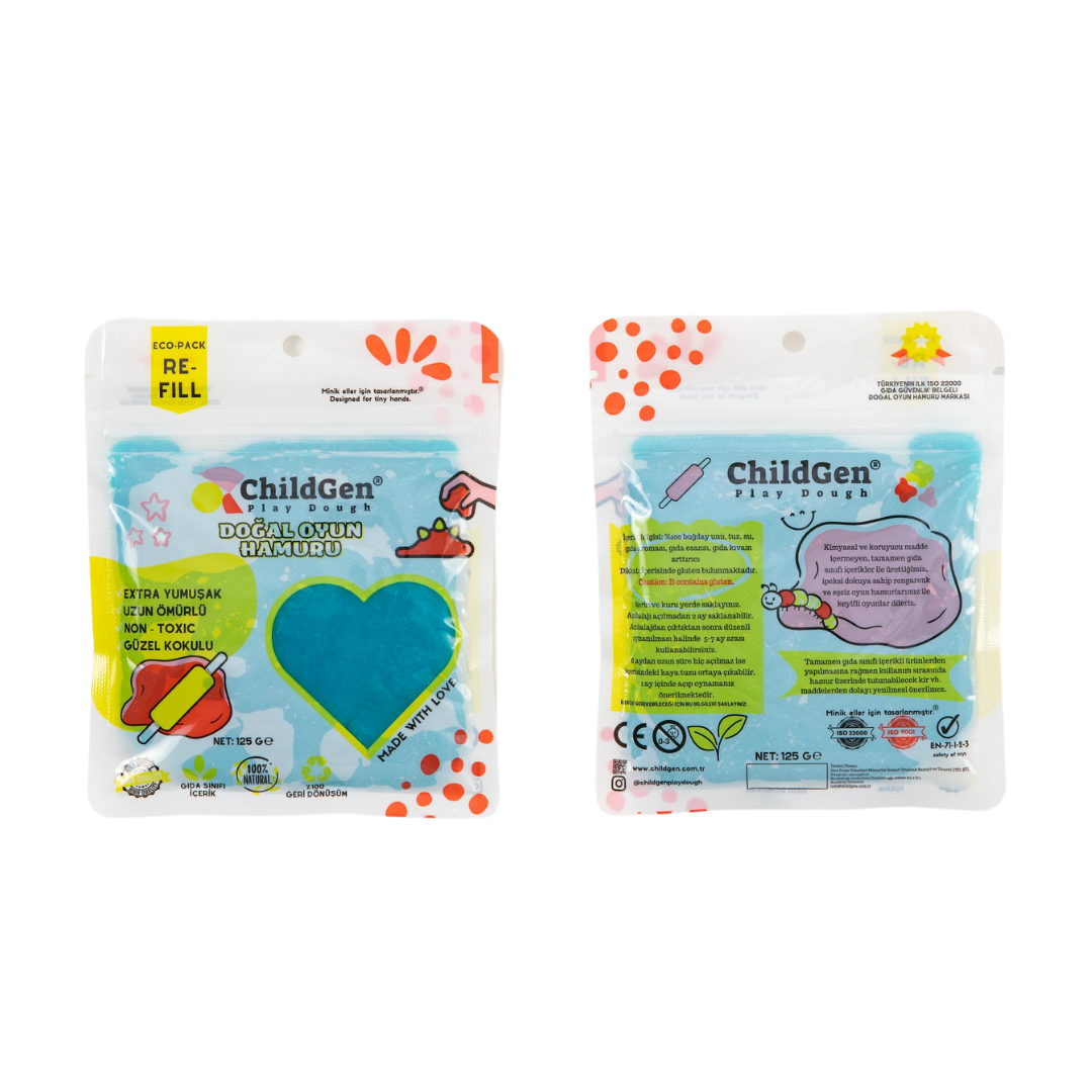 ChildGen Natural Playdough - Eco Refill Pack 125gr