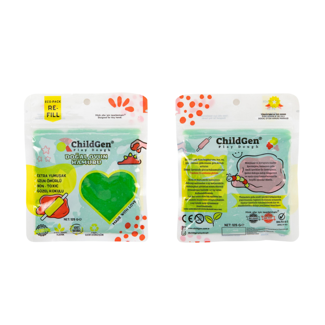 ChildGen Natural Playdough - Eco Refill Pack 125gr