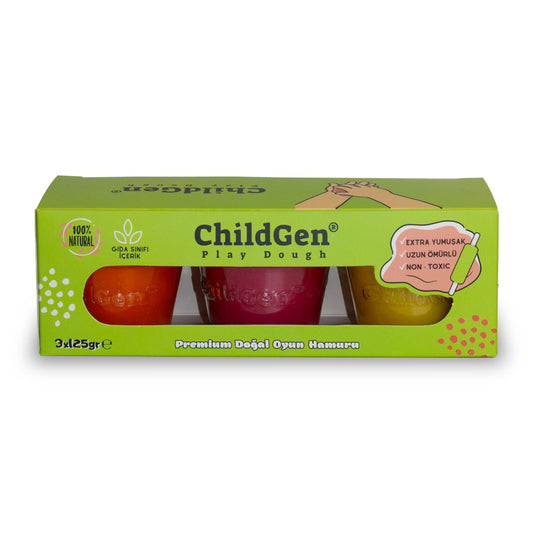 ChildGen Natural Playdough - Trio