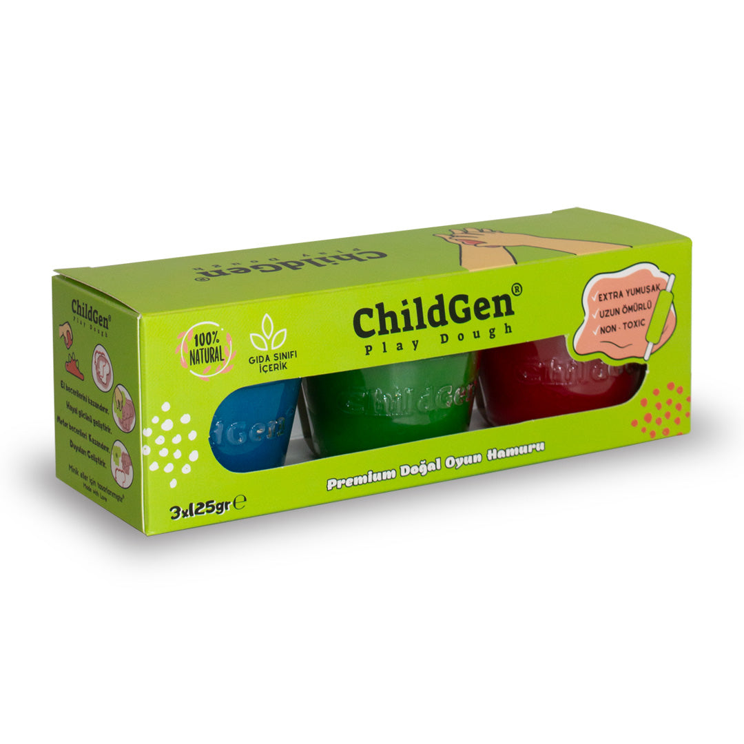 ChildGen Natural Playdough - Trio