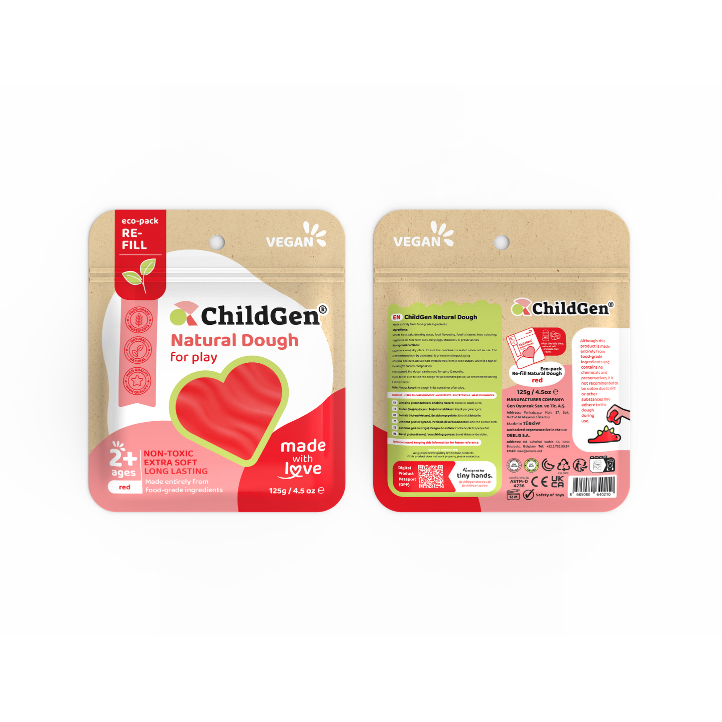 ChildGen Natural Playdough - EcoPack Refill