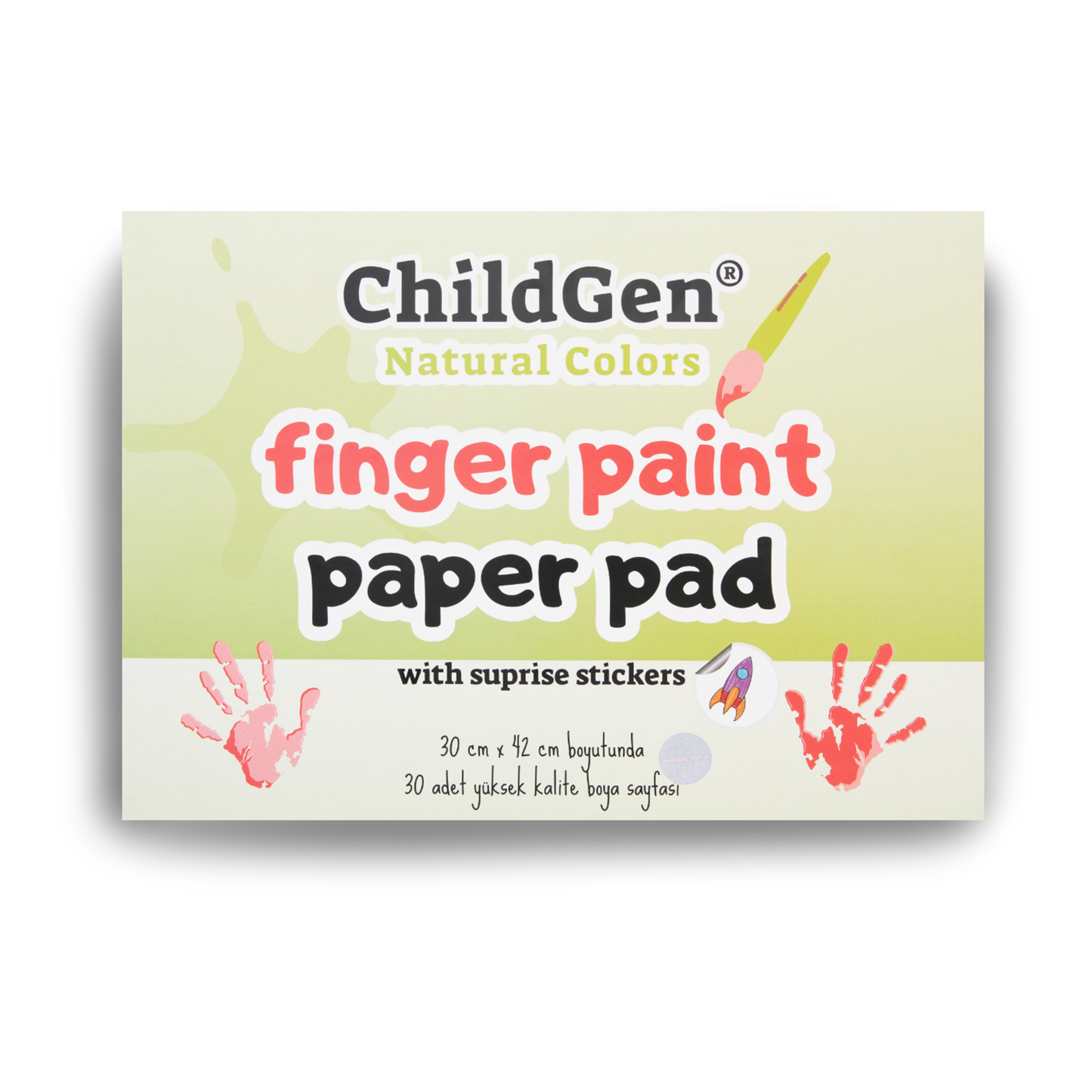 ChildGen Finger Paint Paper Pad