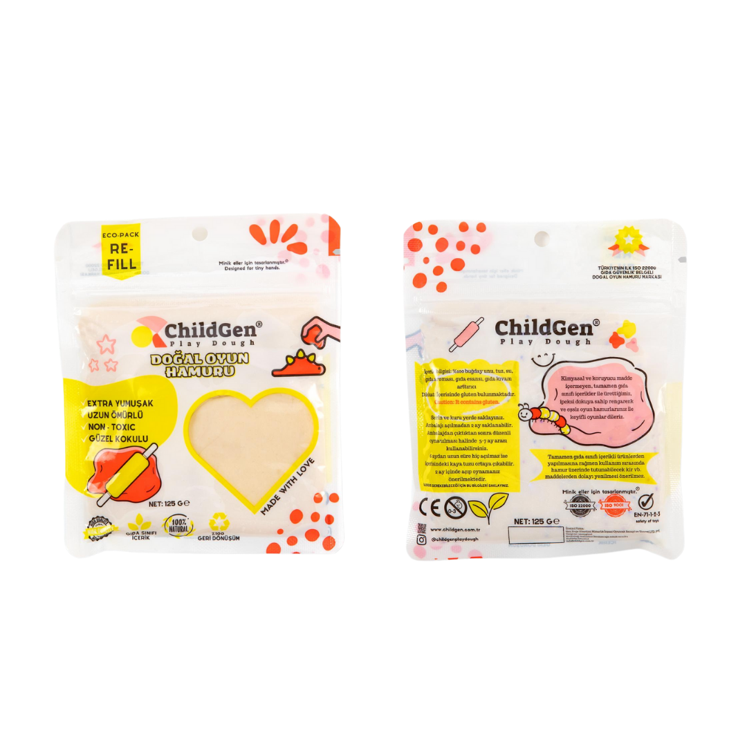 ChildGen Natural Playdough - Eco Refill Pack 125gr