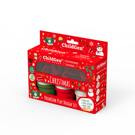 ChildGen Natural Playdough - Christmas Set