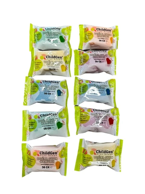 ChildGen Natural Playdough - Mini Packs of 50gr