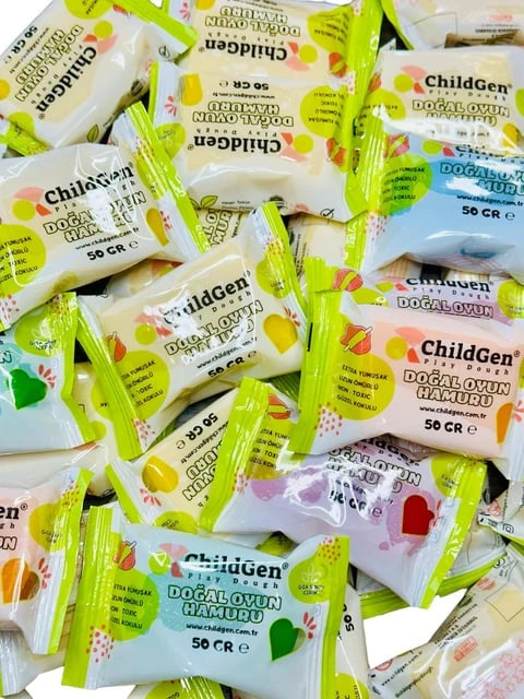 ChildGen Natural Playdough - Mini Packs of 50gr