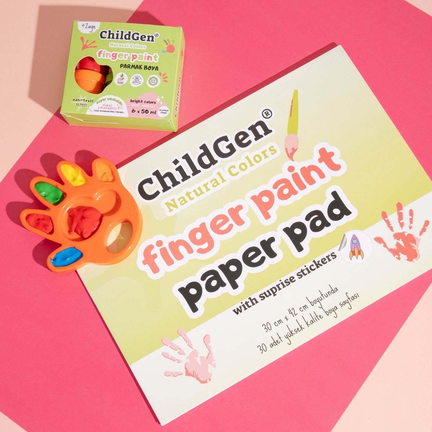 ChildGen Finger Paint Paper Pad